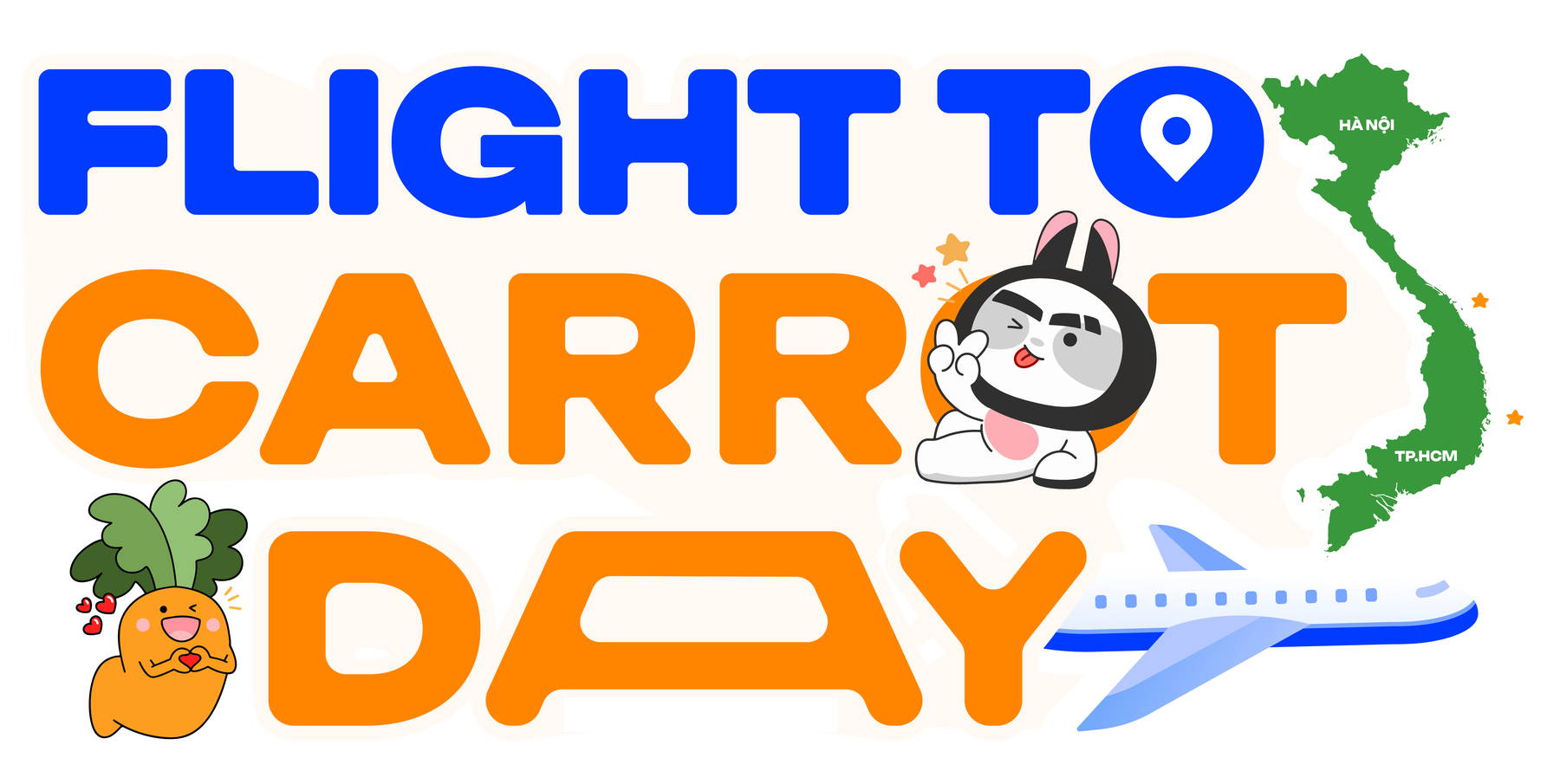 Flight to Carrot Day — Jun Pham Airways